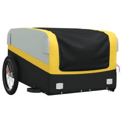 Remorque chariot transport de v&eacute;lo 45 kg fer jaune 02_0044149