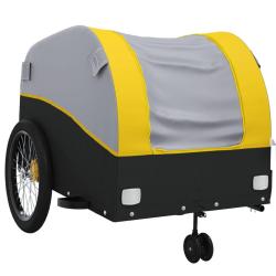Remorque chariot transport de v&eacute;lo 45 kg fer jaune 02_0044150