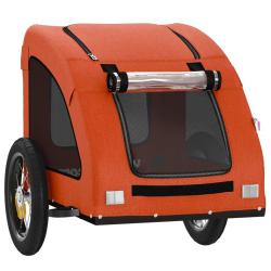 Remorque chariot transport de v&eacute;lo pour animaux de compagnie Orange 02_0044322