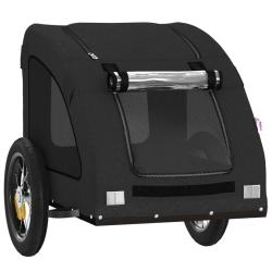 Remorque chariot transport de v&eacute;lo pour animaux de compagnie noir 02_0044213