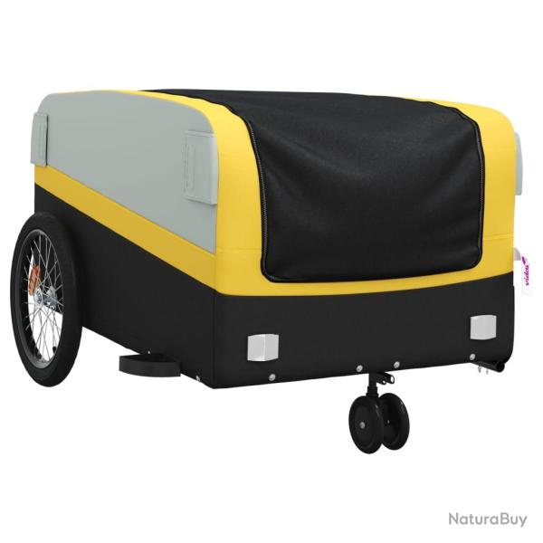 Remorque chariot transport de v�lo 45 kg fer jaune 02_0044151