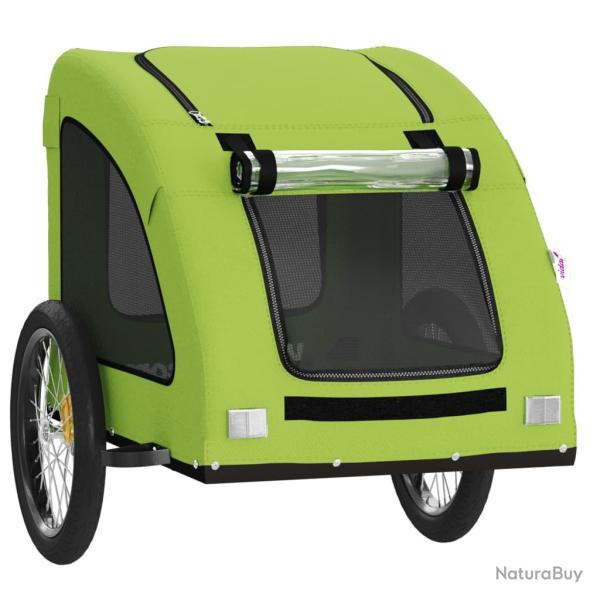Remorque chariot transport de v�lo pour animaux de compagnie vert 02_0044235