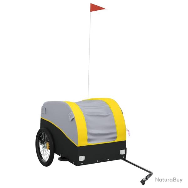 Remorque chariot transport pour v�lo 45 kg fer jaune 02_0044412