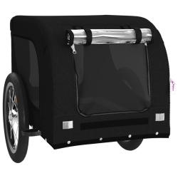 Remorque chariot transport de v&eacute;lo pour animaux de compagnie noir 02_0044212