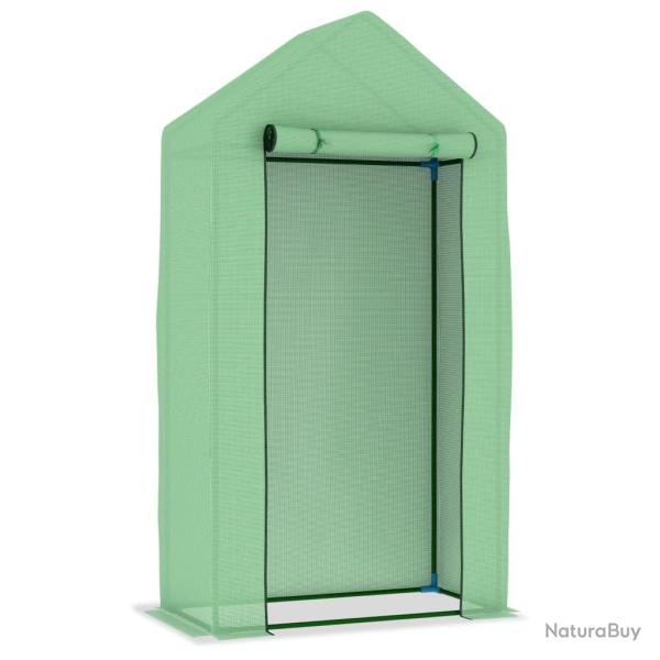 Serre tente abri plante fleur l�gumes avec cadre en acier 0,5 m� 1 x 0,5 x 1,9 m vert 02_0044526