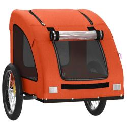 Remorque chariot transport de v&eacute;lo pour animaux de compagnie Orange 02_0044323