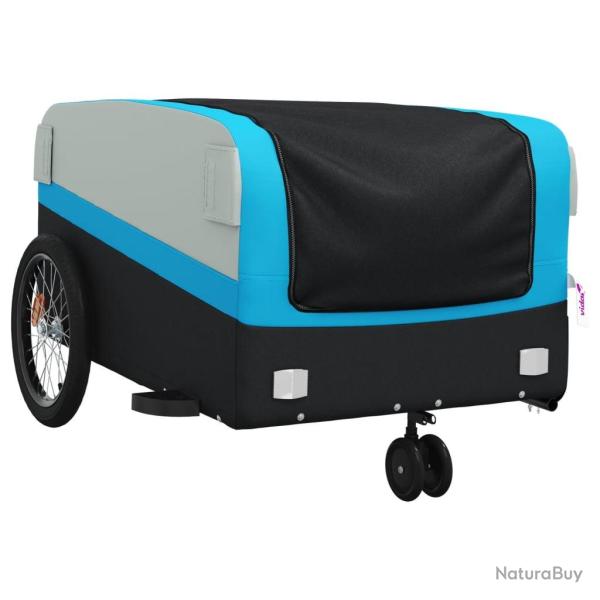 Remorque chariot transport de v�lo 45 kg fer bleu 02_0044106