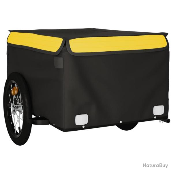Remorque chariot transport de v�lo 45 kg fer jaune 02_0044146