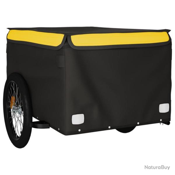 Remorque chariot transport de v�lo 45 kg fer jaune 02_0044148