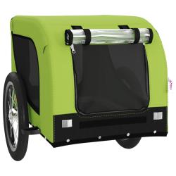 Remorque chariot transport de v&eacute;lo pour animaux de compagnie vert 02_0044294