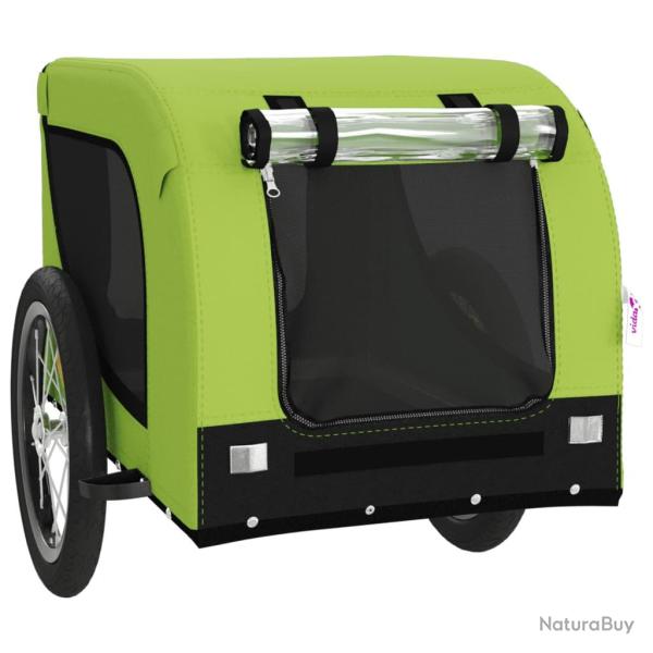 Remorque chariot transport de v�lo pour animaux de compagnie vert 02_0044294
