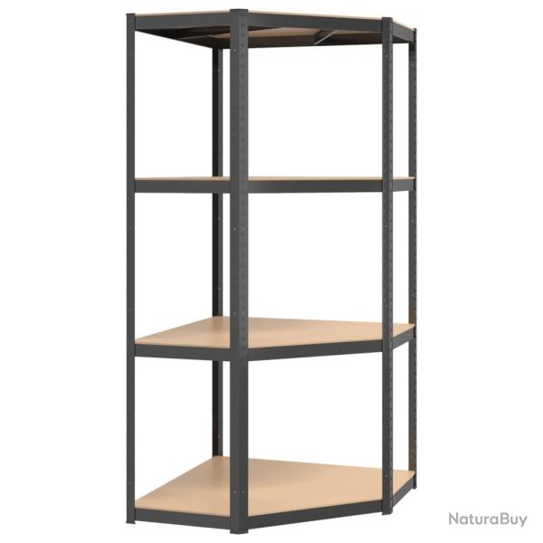 tagre d'angle  4 niveaux acier bois d'ingnierie anthracite 02_0045677