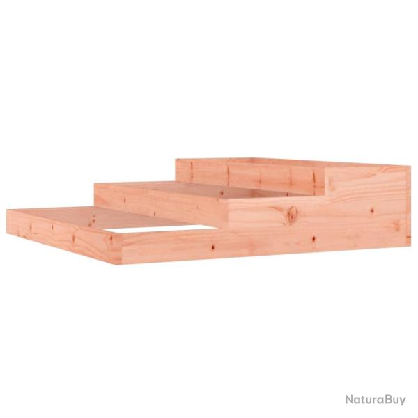 Jardini�re bac lit sur�lev� plantes fleurs terrasse jardin 107 x 107 x 27 cm bois de douglas massif