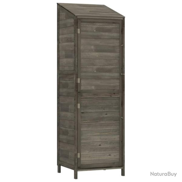 Remise de jardin 55 x 52 x 174,5 cm bois de sapin solide anthracite 02_0044052