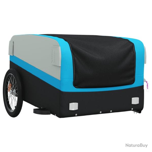 Remorque chariot transport de v�lo 45 kg fer bleu 02_0044104
