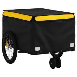 Remorque chariot transport de v&eacute;lo 30 kg fer jaune 02_0044140