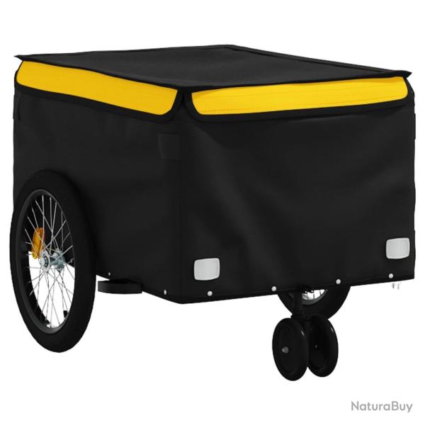 Remorque chariot transport de v�lo 30 kg fer jaune 02_0044140