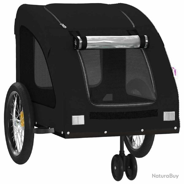 Remorque chariot transport de v�lo pour animaux de compagnie noir 02_0044217