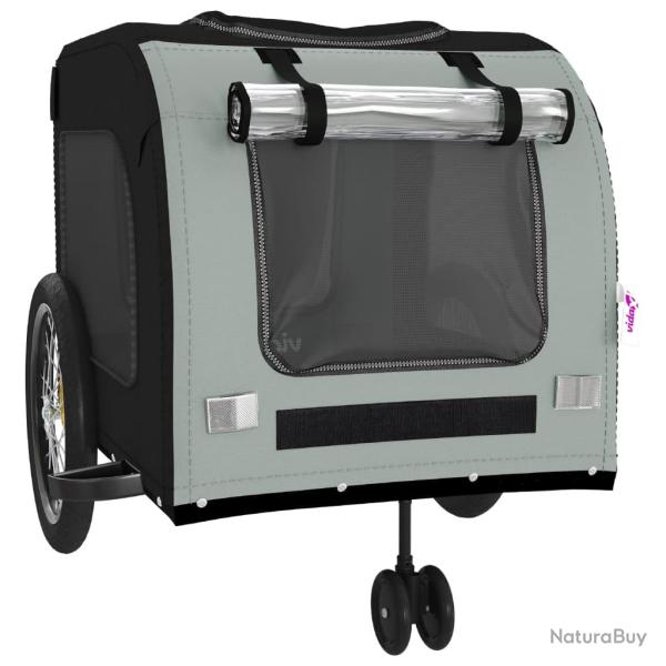 Remorque chariot transport de v�lo pour animaux de compagnie noir 02_0044278