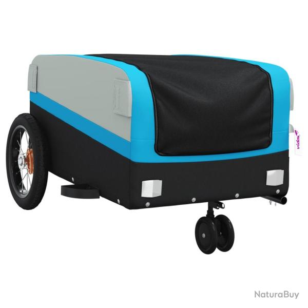 Remorque chariot transport de v�lo 30 kg fer bleu 02_0044089