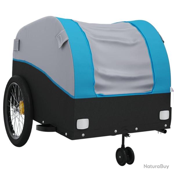 Remorque chariot transport de v�lo 45 kg fer bleu 02_0044108