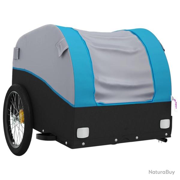 Remorque chariot transport de v�lo 30 kg fer bleu 02_0044086