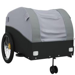 Remorque chariot transport de v&eacute;lo 45 kg fer gris 02_0044122