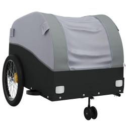Remorque chariot transport de v&eacute;lo 45 kg fer gris 02_0044118