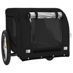 Remorque chariot transport de v&eacute;lo pour animaux de compagnie noir 02_0044225