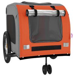 Remorque chariot transport de v&eacute;lo pour animaux de compagnie Orange 02_0044328