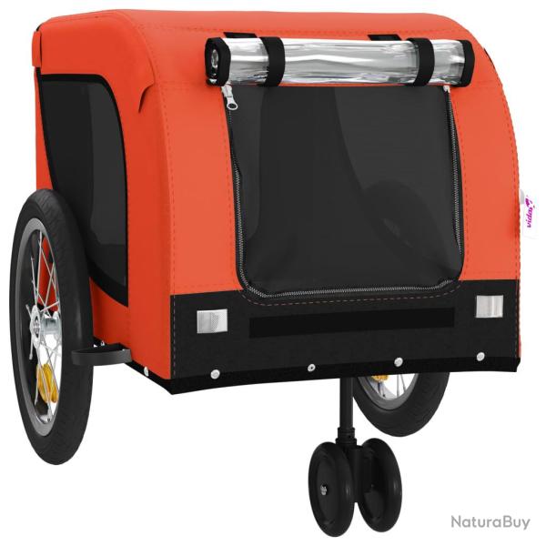 Remorque chariot transport de v�lo pour animaux de compagnie Orange 02_0044347