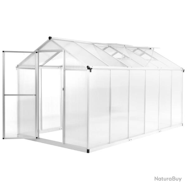 Serre tente abri plante fleur l�gumes aluminium 362 x 190 x 195 cm 13,41 m� Transparent 02_0044468