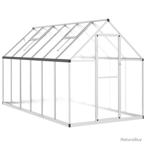 Serre tente abri plante fleur l�gumes avec cadre de base argent� 334 x 169 x 195 cm aluminium Argen