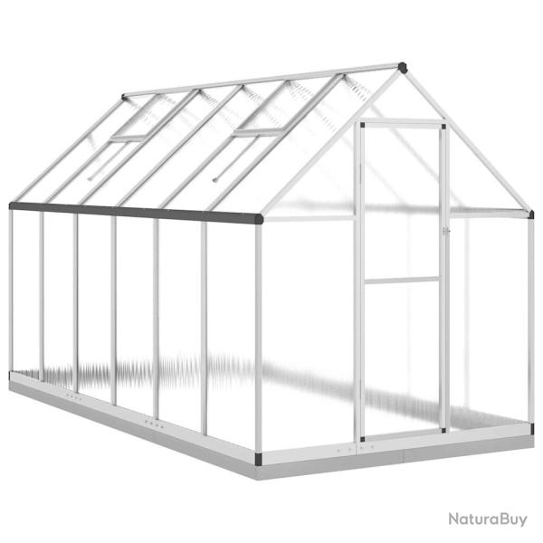Serre tente abri plante fleur l�gumes avec cadre de base argent� 334 x 169 x 202 cm aluminium Argen