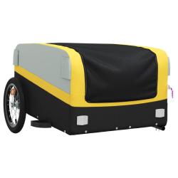 Remorque chariot transport de v&eacute;lo 45 kg fer jaune 02_0044143