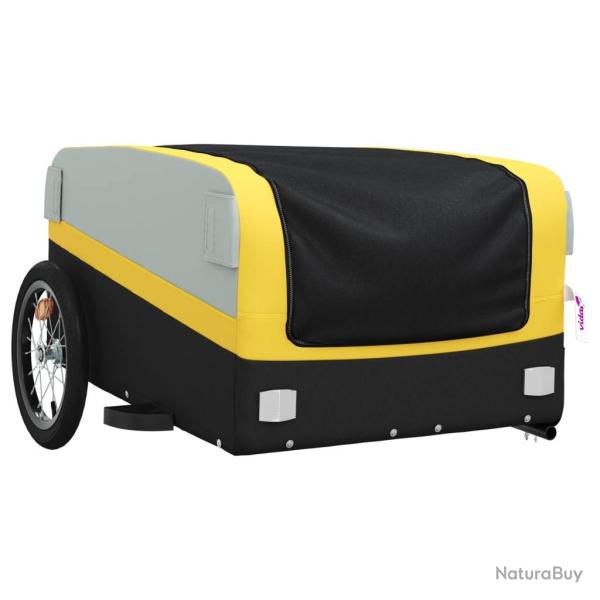 Remorque chariot transport de v�lo 45 kg fer jaune 02_0044143