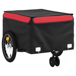 Remorque chariot transport de v&eacute;lo 45 kg fer rouge 02_0044182