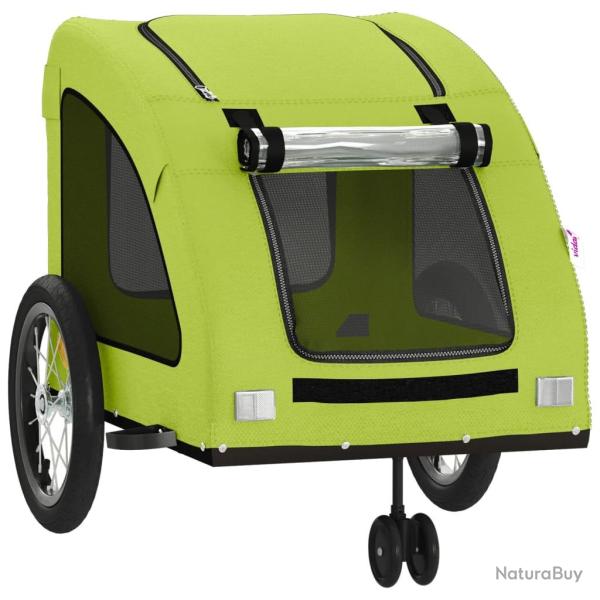 Remorque chariot transport de v�lo pour animaux de compagnie vert 02_0044236