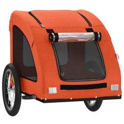 Remorque chariot transport de v&eacute;lo pour animaux de compagnie Orange 02_0044324