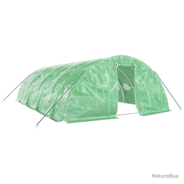 Serre tente abri plante fleur l�gumes avec cadre en acier 40 m� 8 x 5 x 2,3 m vert 02_0044590
