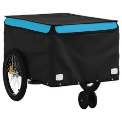 Remorque chariot transport de v&eacute;lo 30 kg fer bleu 02_0044087