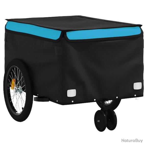Remorque chariot transport de v�lo 30 kg fer bleu 02_0044087