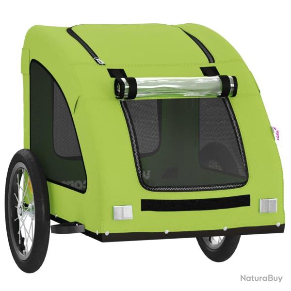Remorque chariot transport de v�lo pour animaux de compagnie vert 02_0044233