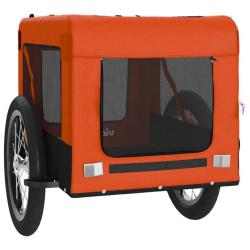 Remorque chariot transport de v&eacute;lo pour animaux de compagnie Orange 02_0044335