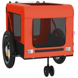 Remorque chariot transport de v&eacute;lo pour animaux de compagnie Orange 02_0044338
