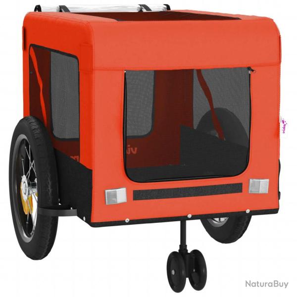 Remorque chariot transport de v�lo pour animaux de compagnie Orange 02_0044338