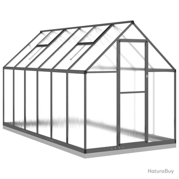 Serre tente abri plante fleur l�gumes avec cadre de base 334 x 169 x 202 cm aluminium anthracite 02
