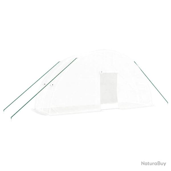 Serre tente abri plante fleur l�gumes avec cadre en acier 12 m� 6 x 2 x 2,85 m blanc 02_0044539