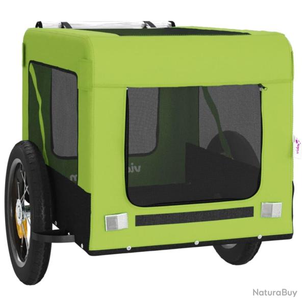 Remorque chariot transport de v�lo pour animaux de compagnie vert 02_0044295