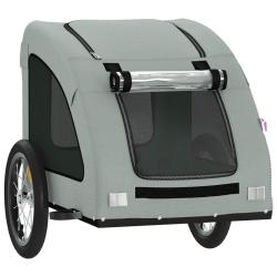Remorque chariot transport de v&eacute;lo pour animaux de compagnie gris 02_0044210